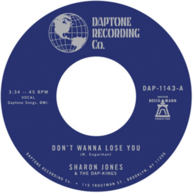 Sharon & The Dap-Kings Jones - Don't Want To Lose You B/W Don't Give A Friend A Number - 7 Inch Vinyl Record