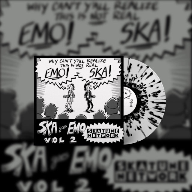 Skatune Network - Ska Goes Emo: Vol. 2 (White W/ Black Splatter LP Vinyl) Vinyl Record