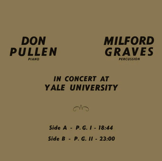 Milford; Don Pullen Graves - In Concert At Yale University - LP Vinyl