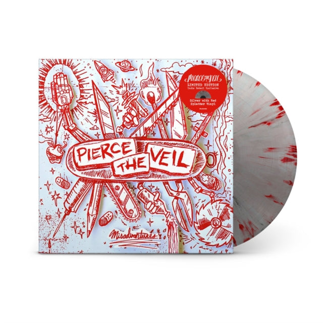 Misadventures (Silver With Red Splatter LP Vinyl) Vinyl Record