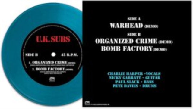 Uk Subs - Warhead (Blue Vinyl) Vinyl Record
