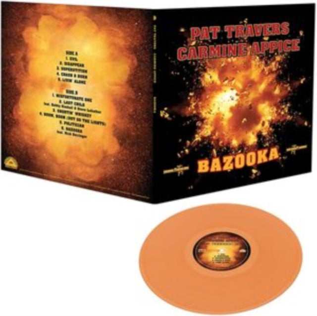 Pat & Carmine Appice Travers - Bazooka (Orange LP Vinyl) Vinyl Record