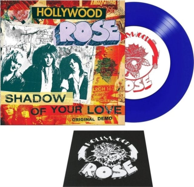 Hollywood Rose - Shadow Of Your Love / Reckless Life (Blue Vinyl) Vinyl Record