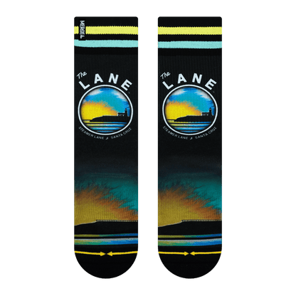 Slidertown The Lane Blue Sky Adult Crew Socks