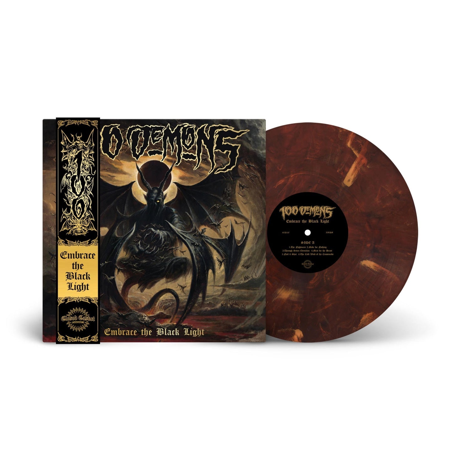100 Demons - Embrace The Black Light [Spiritual Obliteration Marble] [Vinyl] Vinyl Record