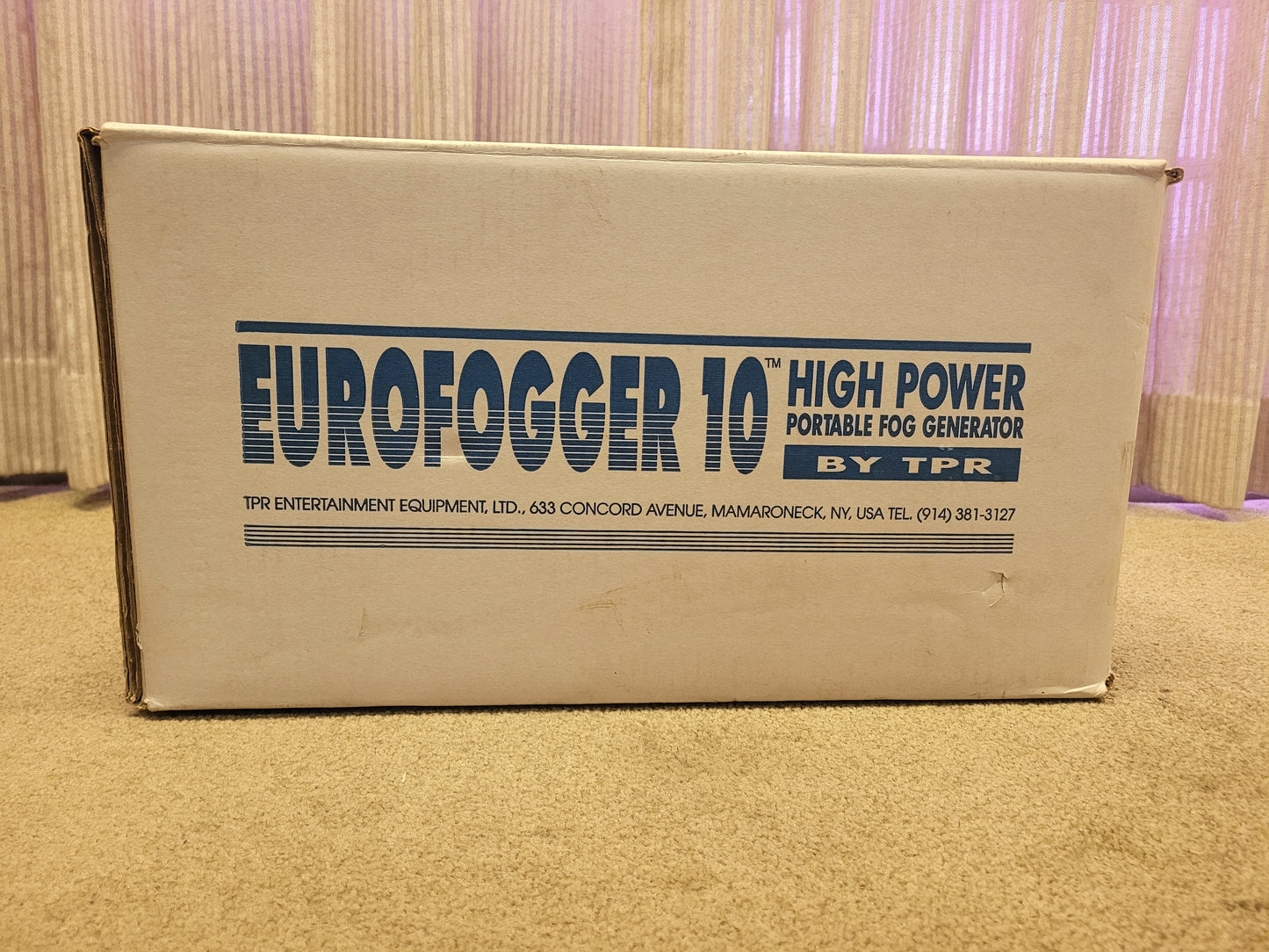 Eurofogger 10 High Power Portable Fog Generator Machine by TPR 120V