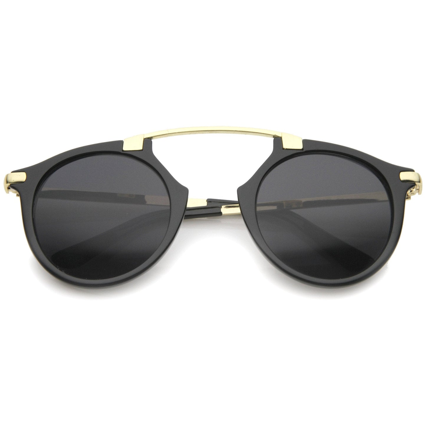 Arched Marble Pattern P3 Mirrored Lens Round Sunglasses A218