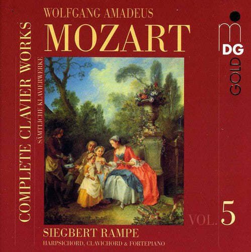 the album cover for W.A. Mozart - Complete Clavier Works