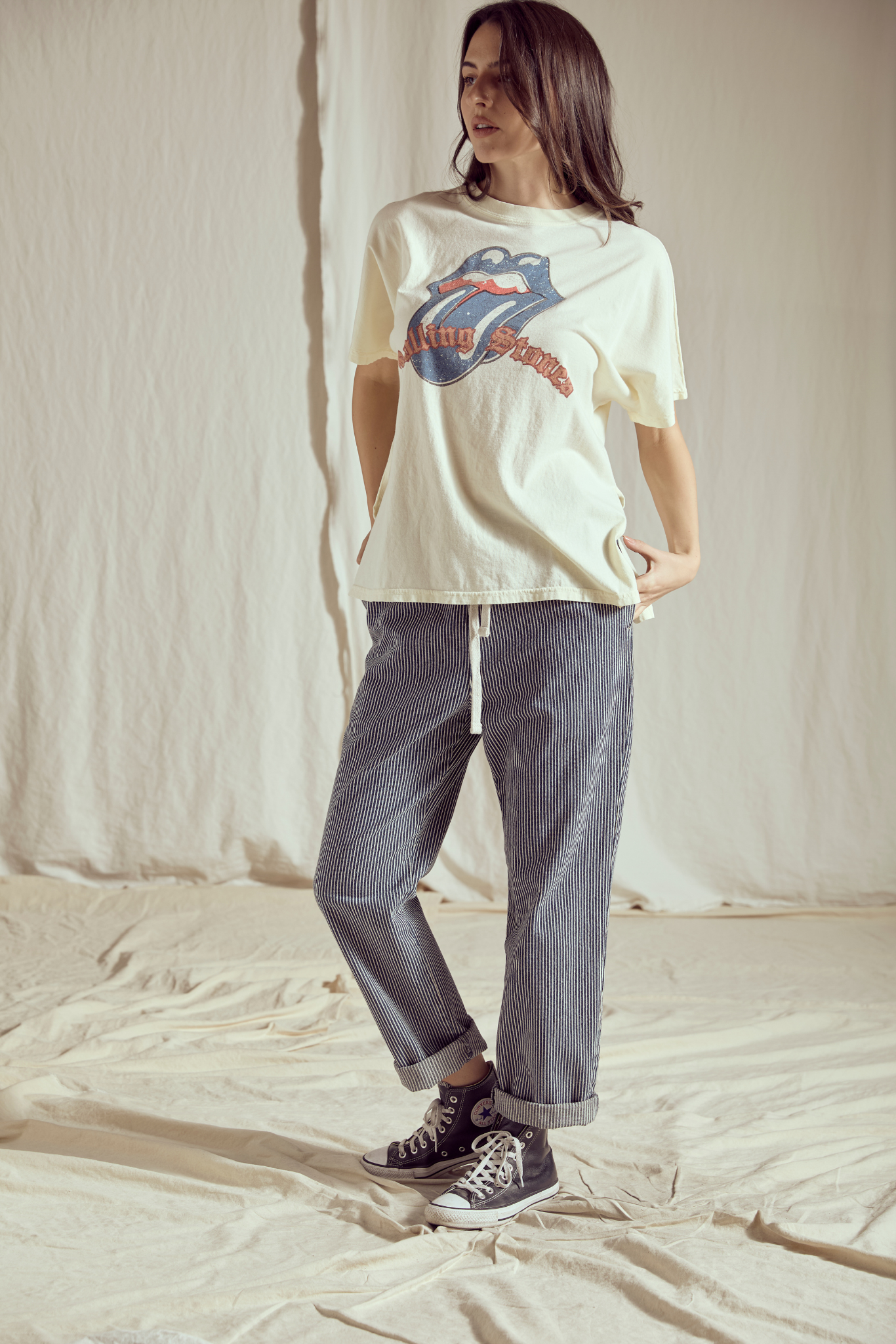 The Rolling Stones Old English Womens Tee Shirt