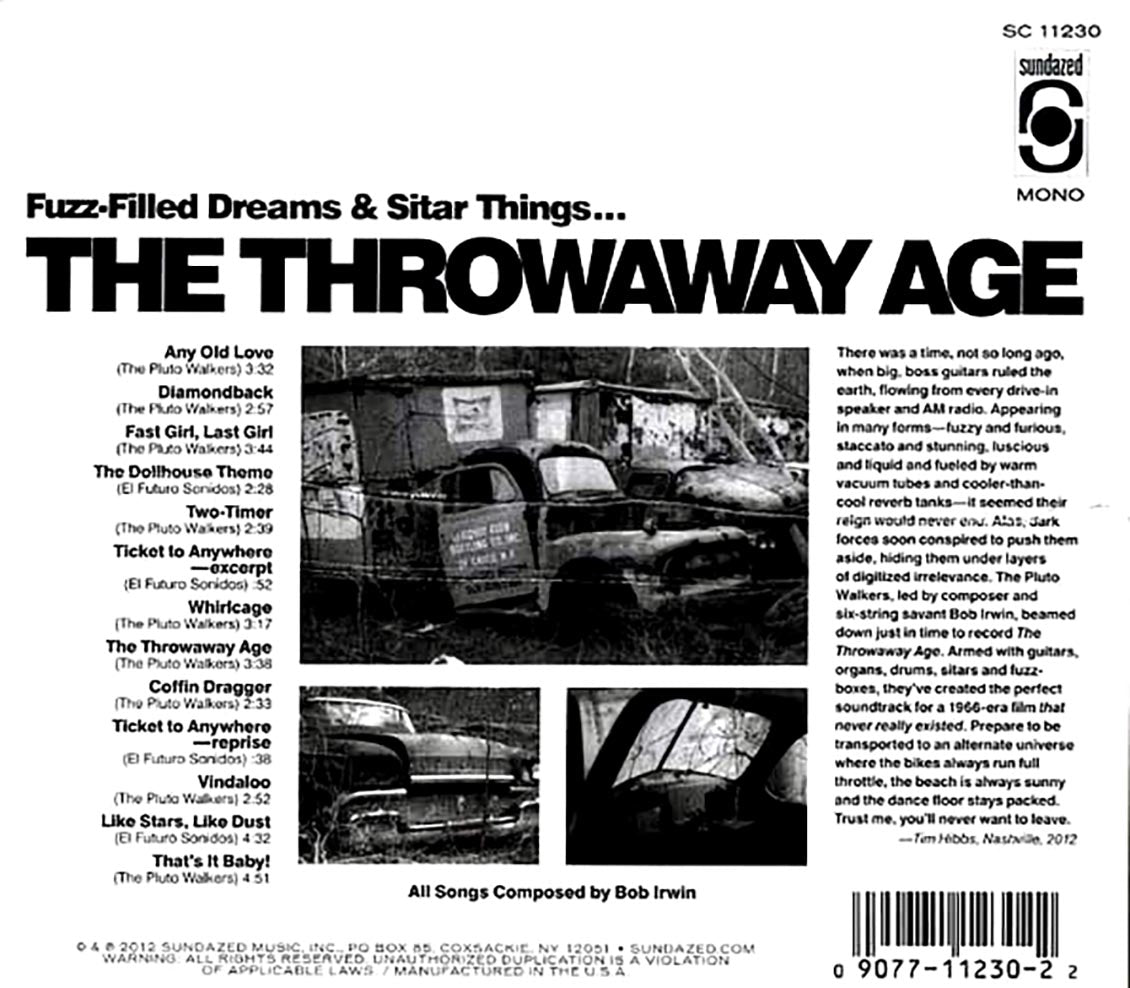 Bob Irwin, The Pluto Walkers, El Futuro Sonidos - The Throwaway Age: Original Motion Picture Soundtrack Music CD
