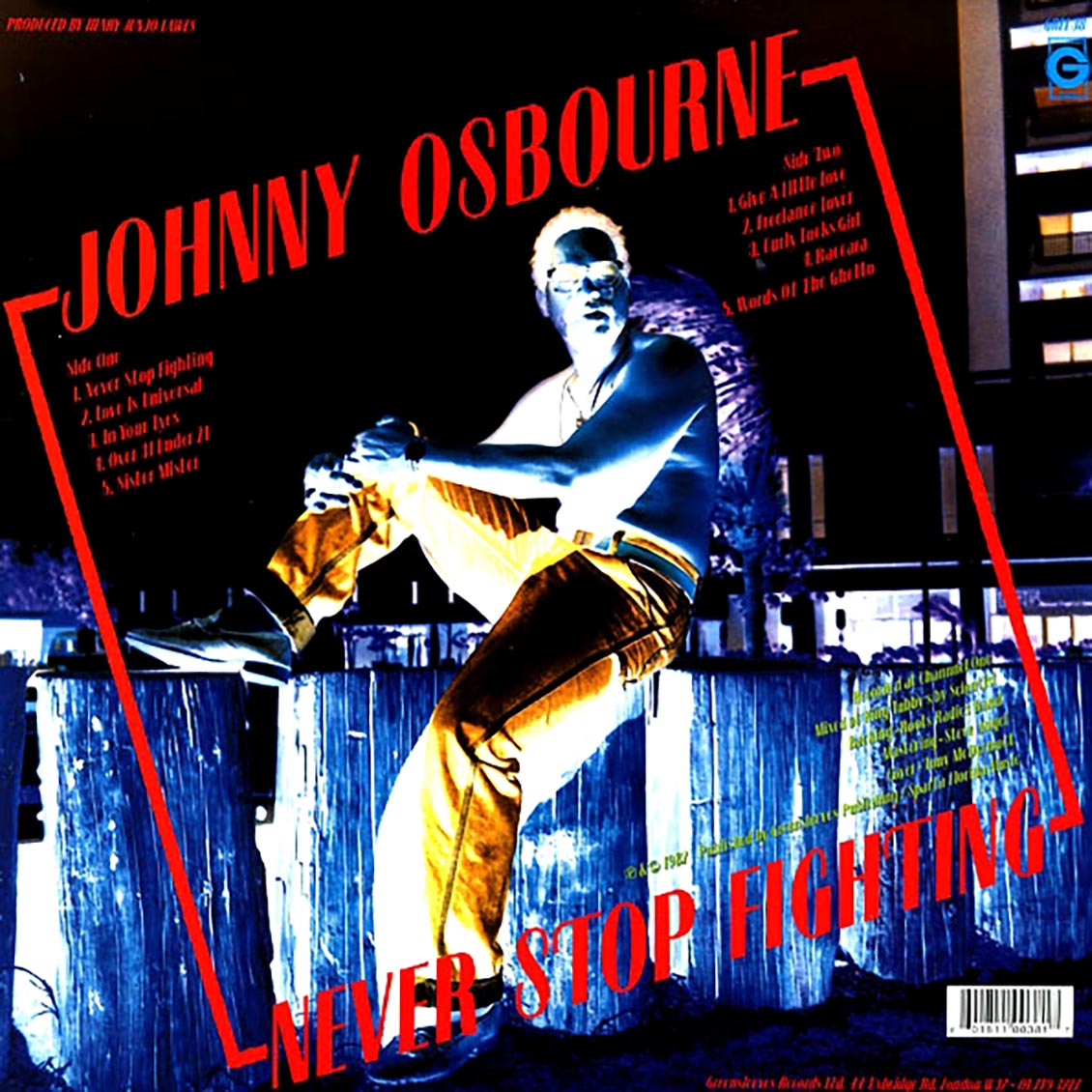 Johnny Osbourne - Never Stop Fighting Vinyl Record