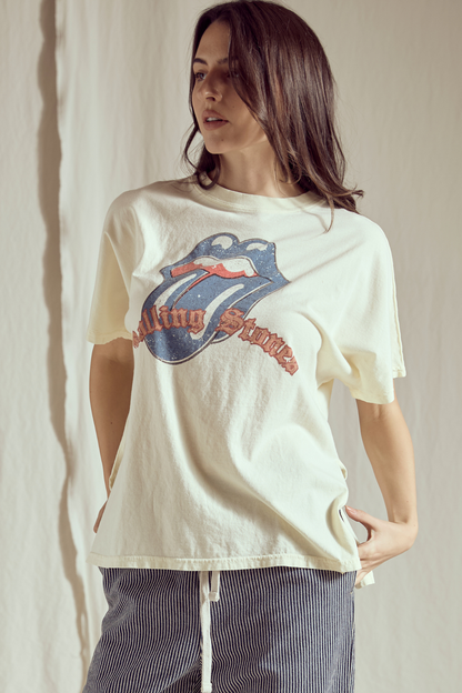 The Rolling Stones Old English Womens Tee Shirt