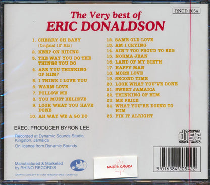 Eric Donaldson - Very Best Of (25 tracks) Music CD