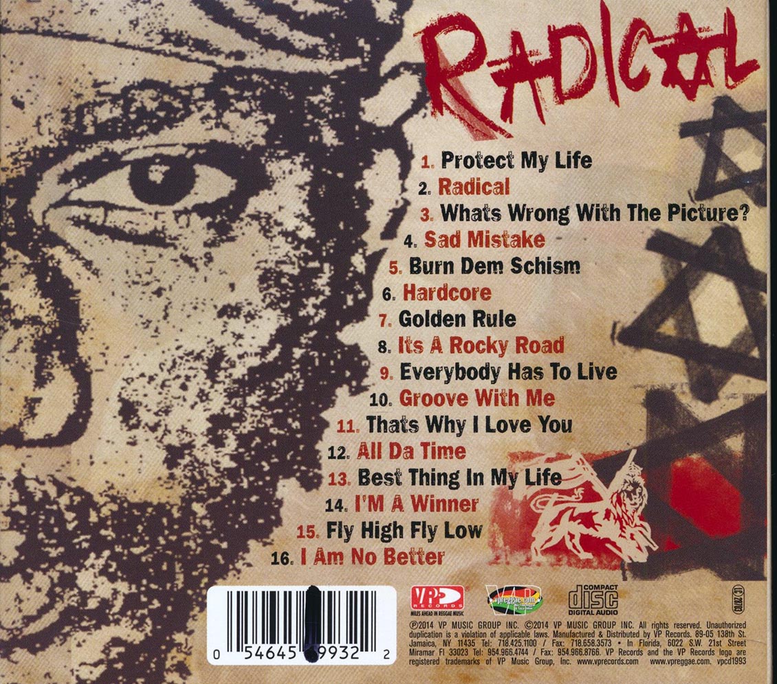 Sizzla - Radical Music CD