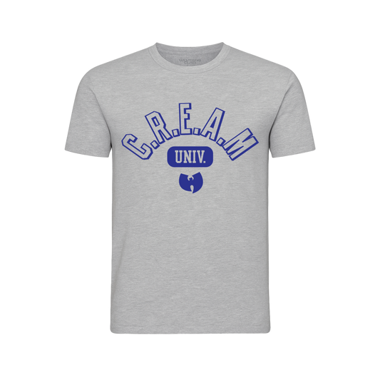 Wu-Tang Clan Officially Licensed C.R.E.A.M. University Kids Youth Tee ShirtGrey