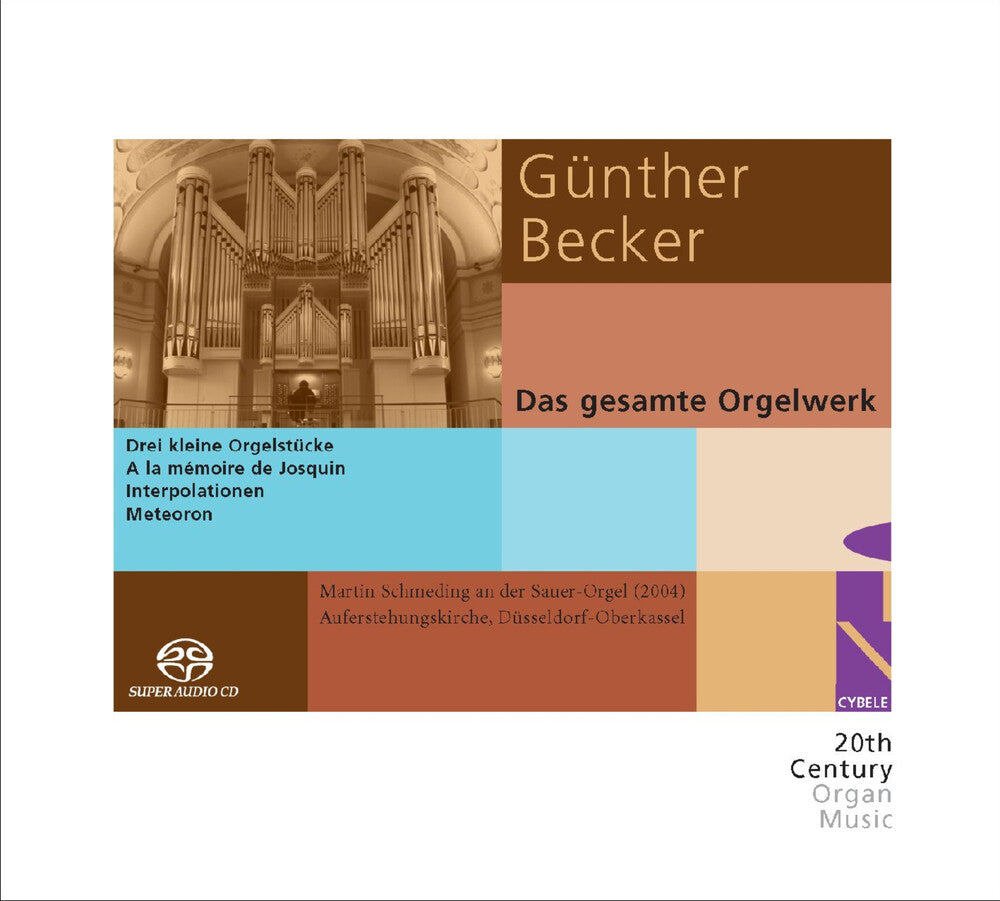 the album cover for Becker / Schmeding / Roderburg - Complete Organ Works
