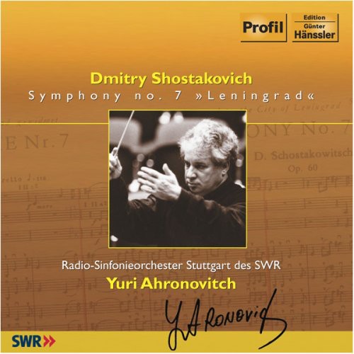the album cover for Yuri Ahronovitch - Symphony No 7