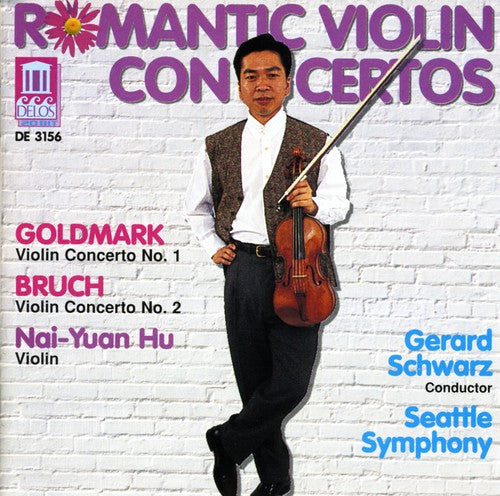 the album cover for Bruch/Goldmark - Romantic Violin Concerti