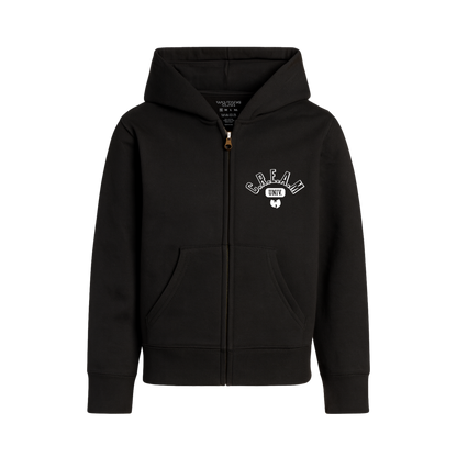 Wu-Tang Clan Officially Licensed Youth Kids C.R.E.A.M. University Zip Up Hoodie Black