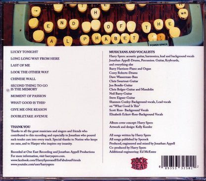 Harry Spero & His Fabulous Friends - The End Of The Alphabet Music CD