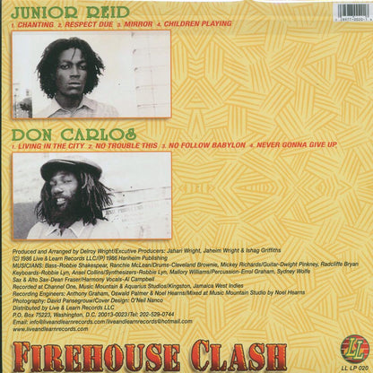 Jr. Reid, Don Carlos - Firehouse Clash (green vinyl) Vinyl Record
