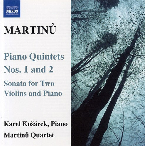 Martinu / Kosarek / Martinu Quartet - Piano Quartets 1 & 2 - Music CD