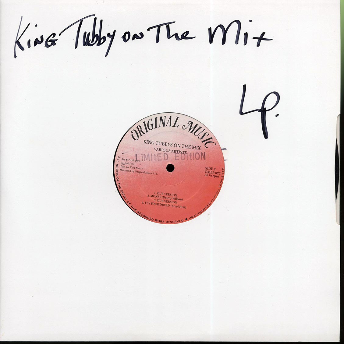 King Tubby, The Symbals, Roman Stewart, Jah Woosh, Errol Holt, Etc. - On The Mix Volume 1 Vinyl Record