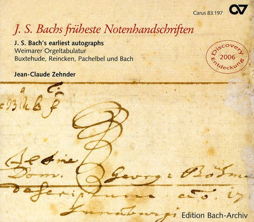 the album cover for J.S. Bach - J.S. Bach Earliest Autograph