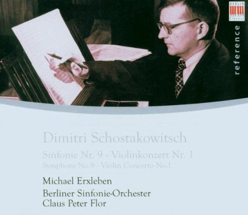 the album cover for D. SHOSTAKOVICH - Symphony 9 / Violin Concerto