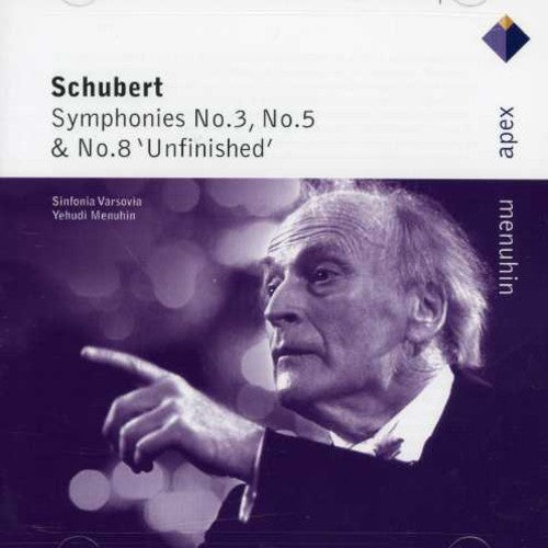 Schubert / Menuhin / Sinfonia Varsovia - Schubert: Sym Nos 3 / 5 & 8 - Music CD