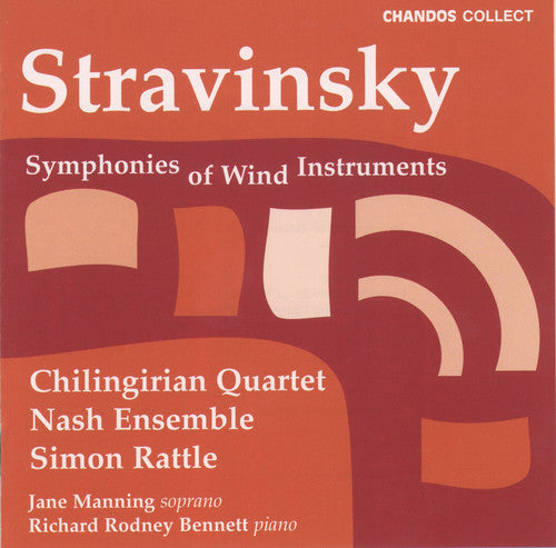 the album cover for Sir Simon Rattle - Symphonies of Wind Instruments