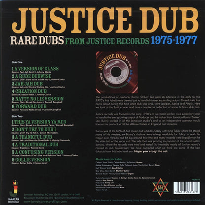 King Tubby - Justice Dub: Rare Dubs From Justice Records 1975-1977 (180g) Vinyl Record
