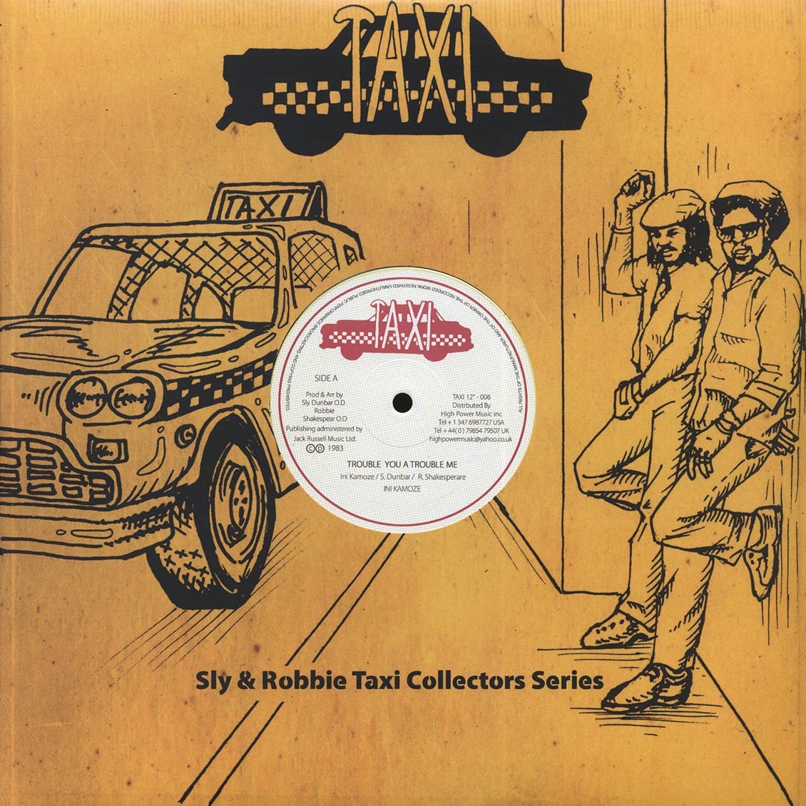 Ini Kamoze - Trouble You A Trouble Me  /  Sly & Robbie - Trouble You A Trouble Me Dub 12" Vinyl Record