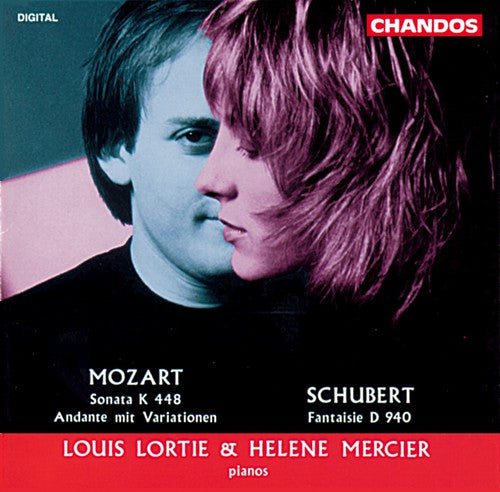 the album cover for LOUIS LORTIE - Sonata for 2 Pianos / Fantasy in F