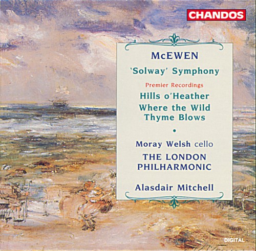 the album cover for R. GERHARD - Solway Symphony / Hills O'Heather