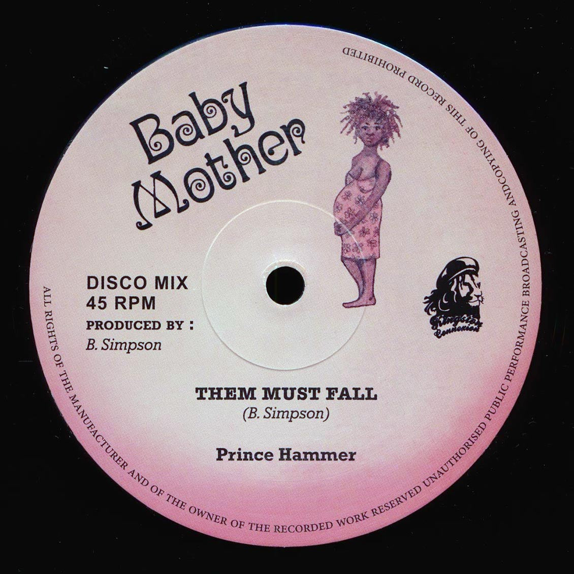Prince Hammer - Them Must Fall  /  Ball Of Fire Version 12" Vinyl Record
