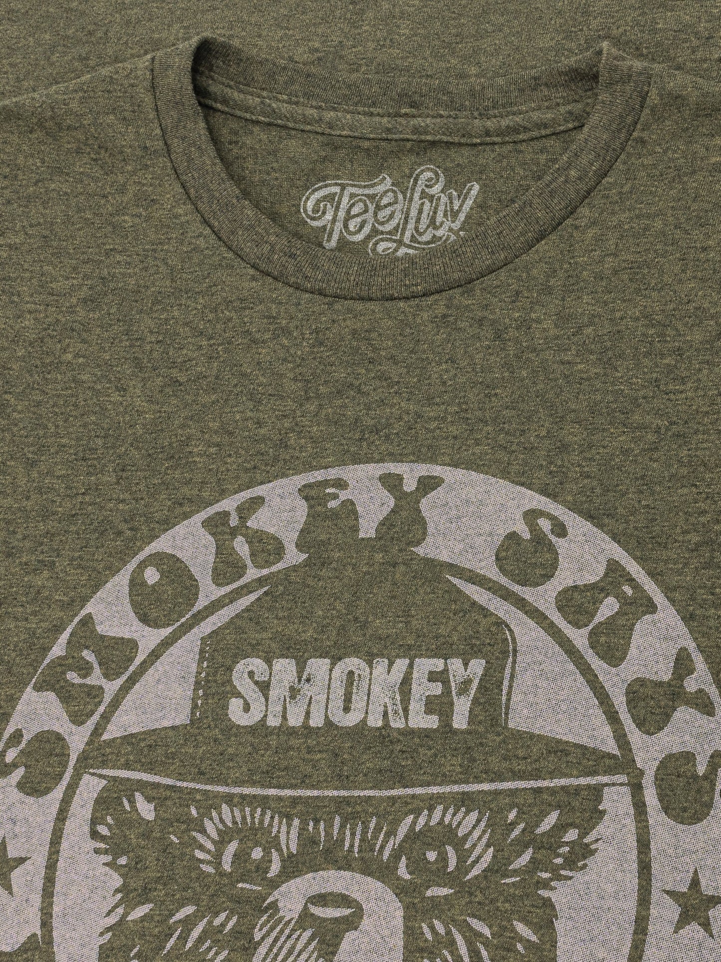 Smokey Bear Keep it Green Logo Mens T Shirt Officially Licensed Green