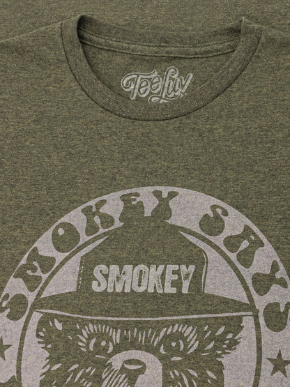 Smokey Bear Keep it Green Logo Mens T Shirt Officially Licensed Green