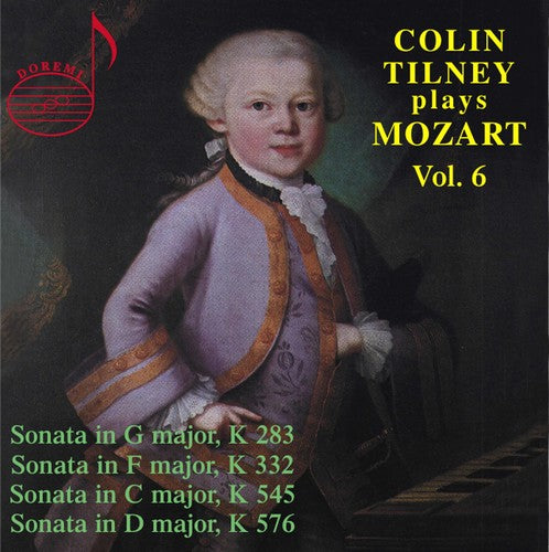the album cover for Colin Tilney - Colin Tilney Plays Mozart 6