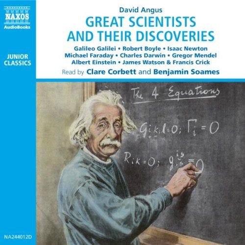 the album cover for David Angus - Great Scientist & Their Discoveries