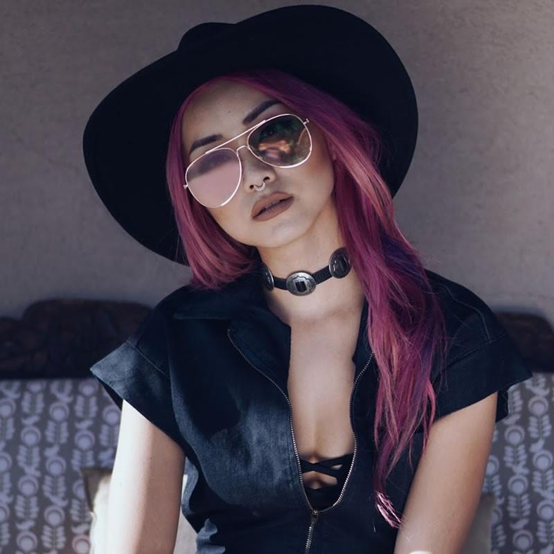 Retro Modern Mirrored Flat Lens Metal Aviator Sunglasses A318