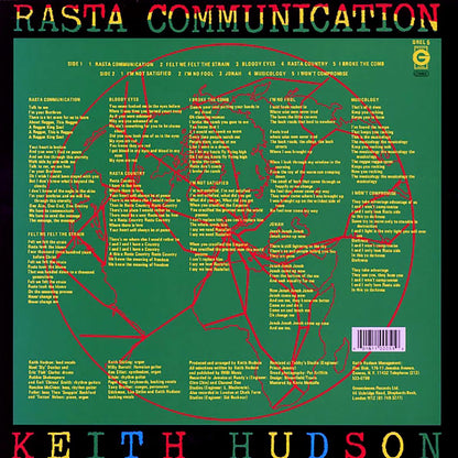 Keith Hudson - Rasta Communication Vinyl Record
