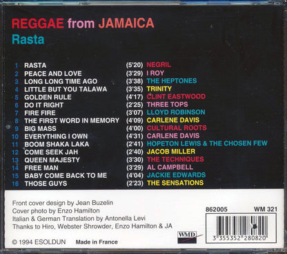 Jacob Miller, I Roy, The Heptones, Clint Eastwood, Etc. - Reggae From Jamaica: Rasta Music CD