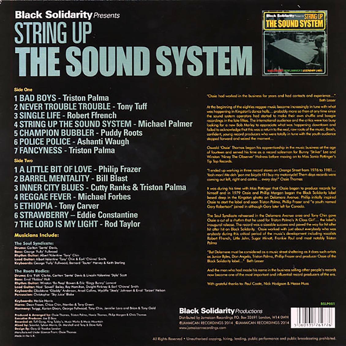 Rod Taylor, Triston Palmer, Ashanti Waugh, Etc. - String Up The Sound System (180g) Vinyl Record