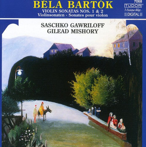 the album cover for B. BARTOK - Sonatas for Violin & Piano Nos 1 & 2