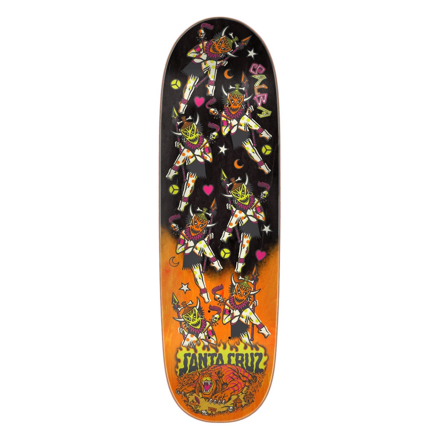 Santa Cruz Salba Firedance Santa Cruz Egg Skateboard Deck - 8.80ƒ??