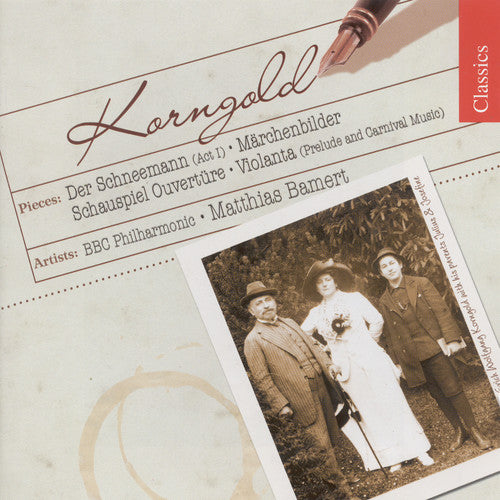 Korngold / Bbc Philharmonic / Bamert - Schauspiel Ouverture / Marchenbilder - Music CD