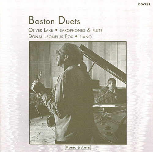 the album cover for Oliver Lake - Boston Duets