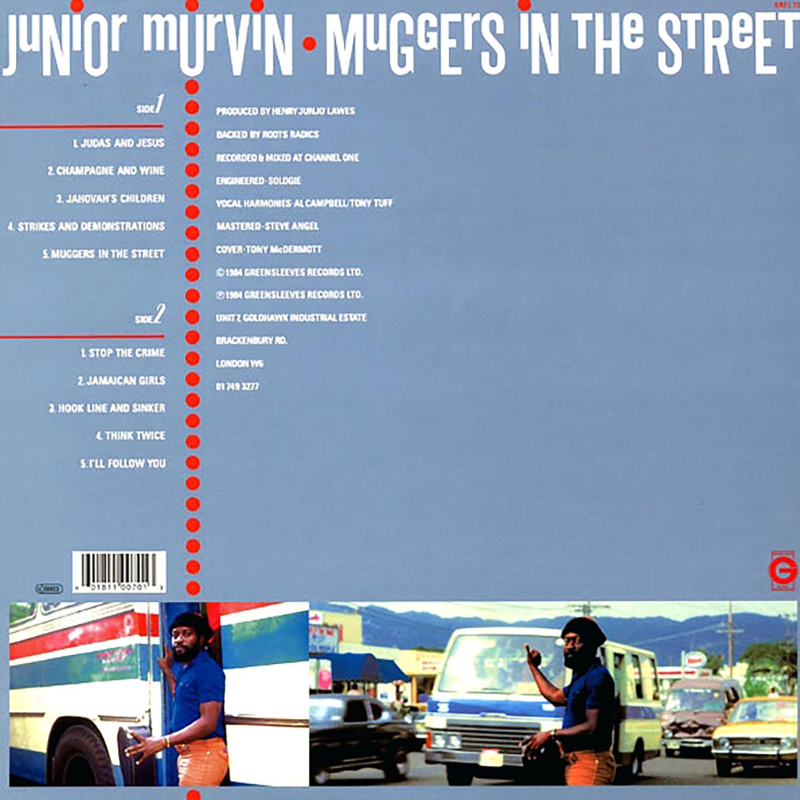 Jr. Murvin - Muggers In The Street Vinyl Record