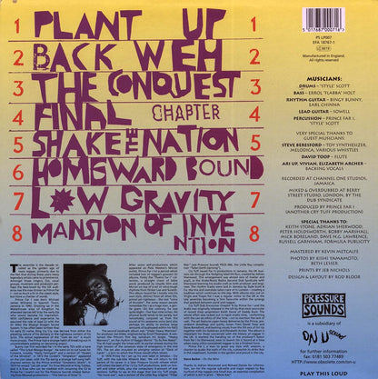 Prince Far I - Cry Tuff Dub Encounter Chapter 3 (FIRST PRESS) Vinyl Record